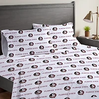 Ensemble de draps complets quatre pièces Pegasus Florida State Seminoles