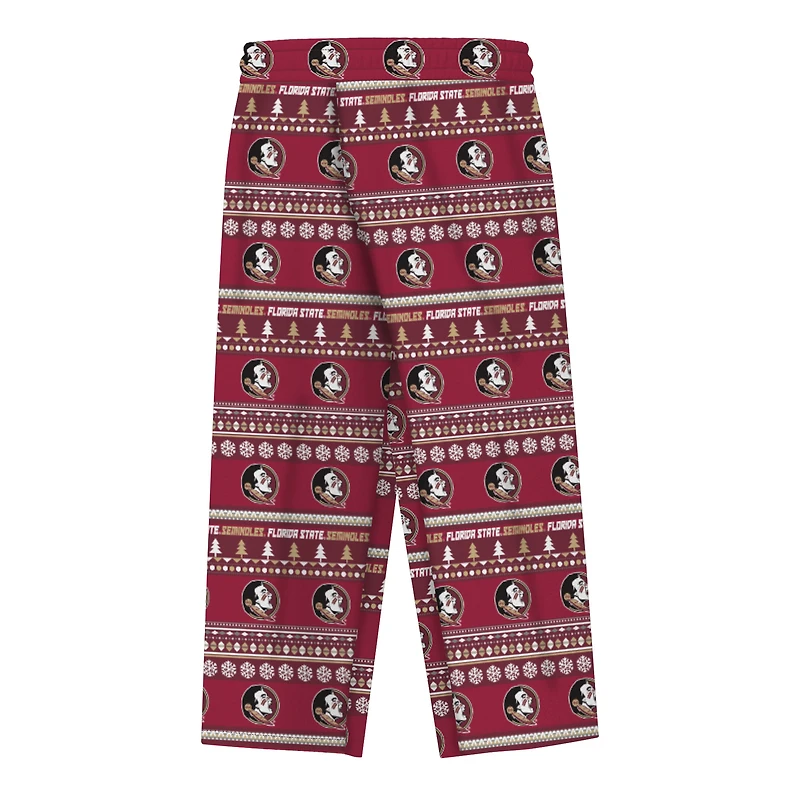 Preschool Outerstuff Garnet Florida State Seminoles Ugly Sweater Pajama Set