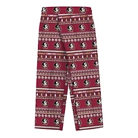 Preschool Outerstuff  Garnet Florida State Seminoles Ugly Sweater Pajama Set