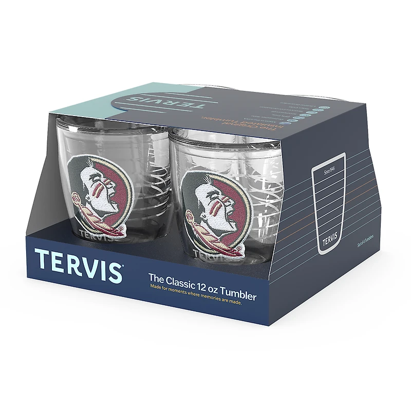 Tervis Florida State Seminoles 4-Pack 12oz. Emblem Tumbler Set