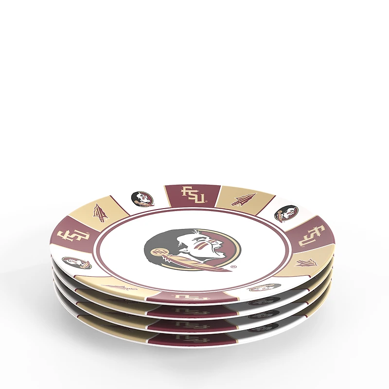 Tervis Florida State Seminoles Four-Piece Melamine Dinner Plate Set
