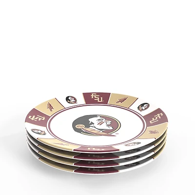 Tervis Florida State Seminoles Four-Piece Melamine Dinner Plate Set