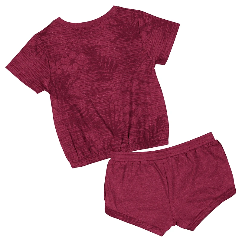 Toddler Colosseum Garnet Florida State Seminoles Fern T-Shirt and Shorts Set