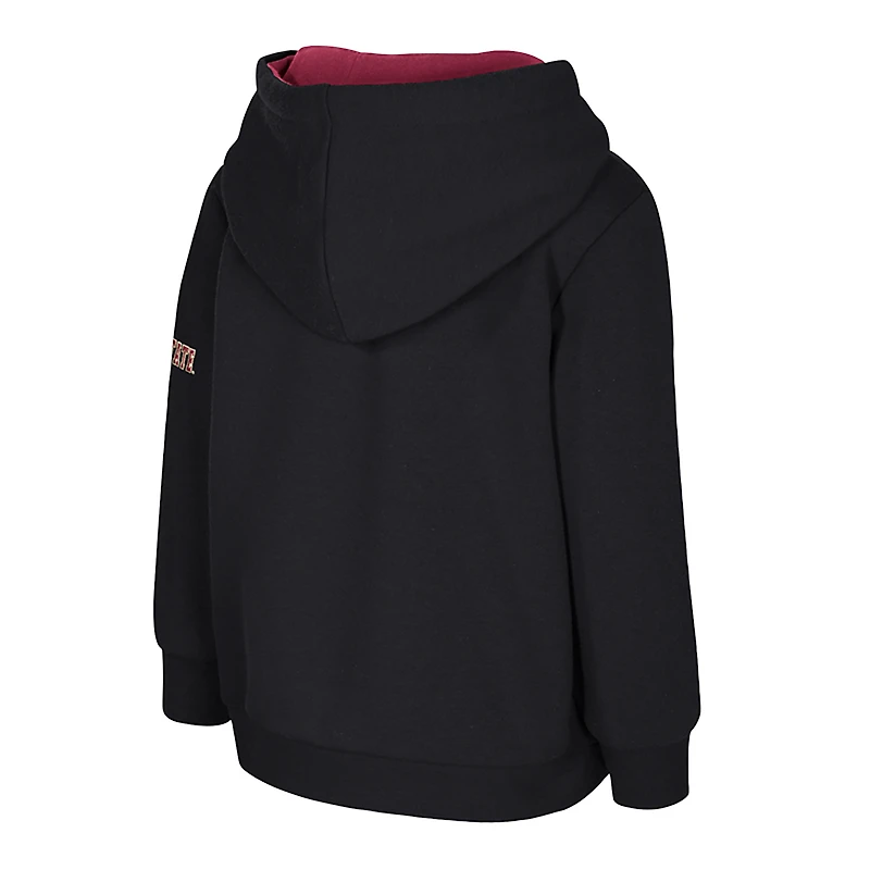 Sweat à capuche en polaire noir avec grand logo des Florida State Seminoles pour tout-petits Colosseum