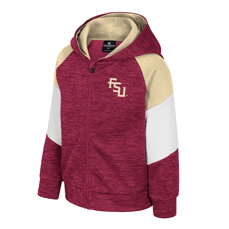 Toddler Colosseum Garnet Florida State Seminoles Spirit Hollow Full-Zip Hoodie