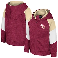 Sweat à capuche zippé Spirit Hollow pour tout-petit Colosseum Garnet Florida State Seminoles