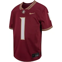 Enfant en bas âge Nike #1 Garnet Florida State Seminoles Maillot de football intouchable