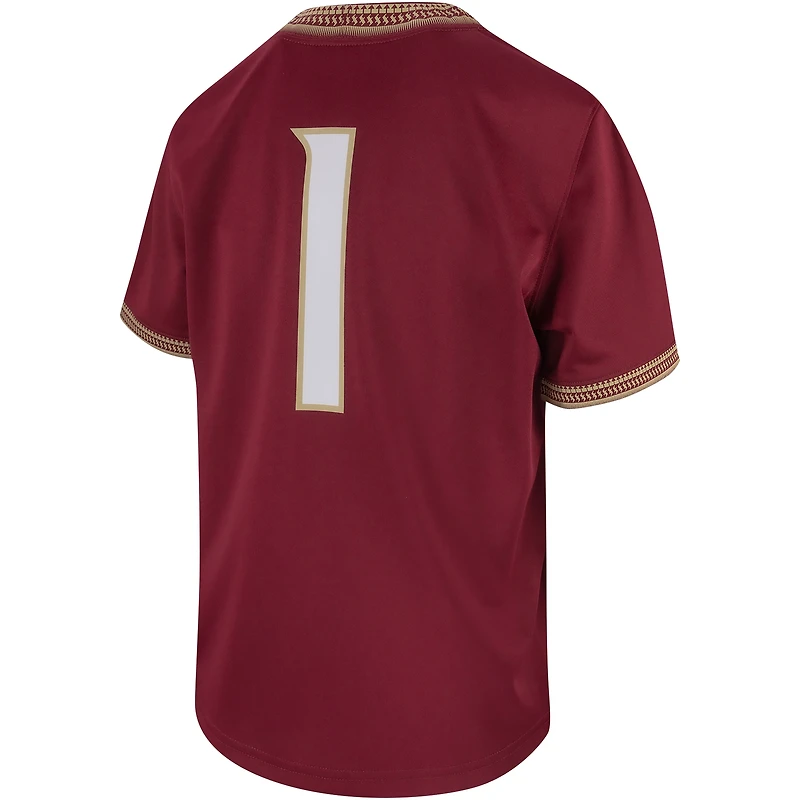 Enfant en bas âge Nike #1 Garnet Florida State Seminoles Maillot de football intouchable