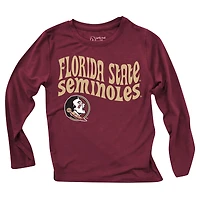 Ensemble haut à manches longues et leggings rayés tri-blend pour tout-petits, Wes & Willy, Florida State Seminoles