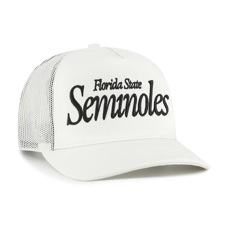 Unisex '47  Cream Florida State Seminoles Foundation Script Adjustable Trucker Hat