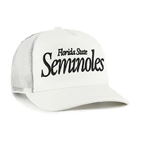 Unisex '47  Cream Florida State Seminoles Foundation Script Adjustable Trucker Hat