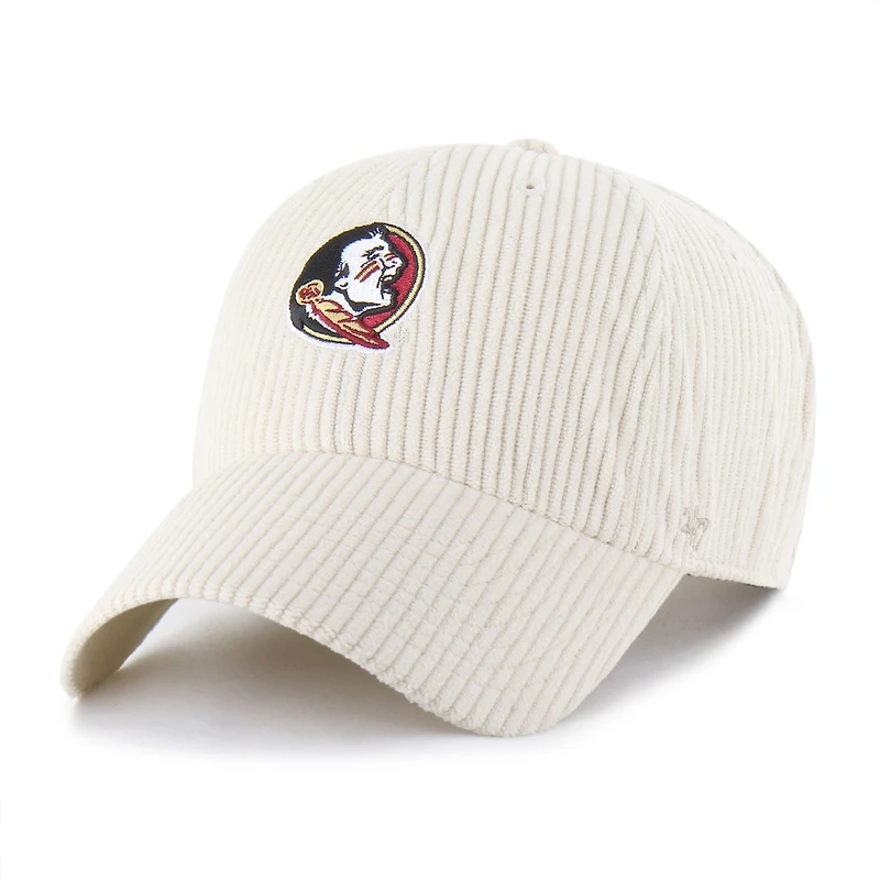 Unisex '47 Cream Florida State Seminoles Luminance Mellow Clean Up Adjustable Hat