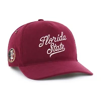 Casquette ajustable unisexe en velours côtelé Golden Age des Florida State Seminoles, modèle Garnet '47