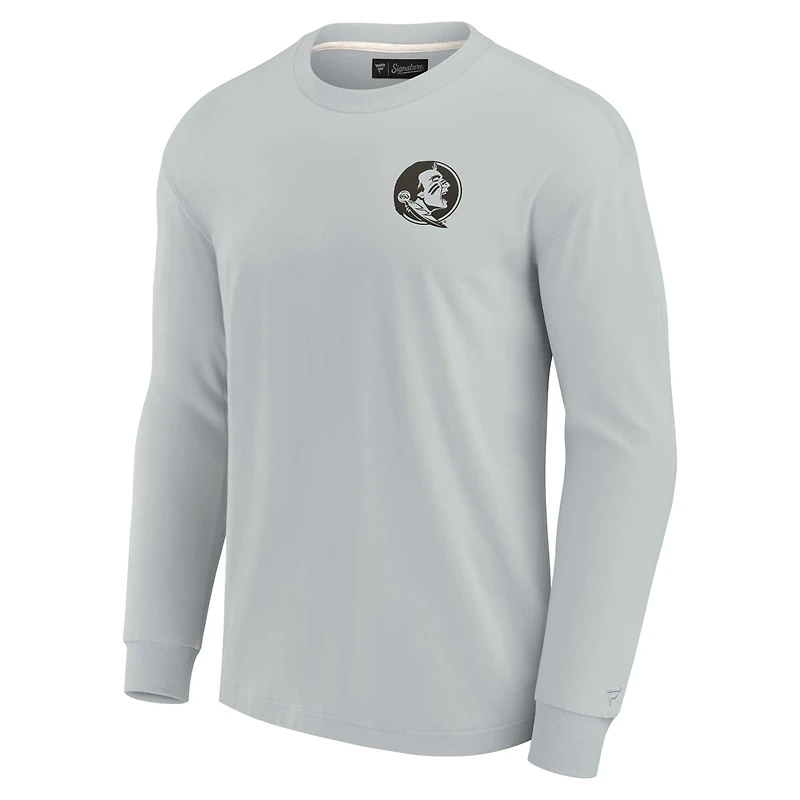 Unisex Fanatics Gray Florida State Seminoles Elements Super Soft Long Sleeve T-Shirt