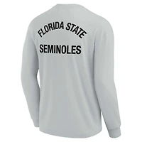 Unisex Fanatics Gray Florida State Seminoles Elements Super Soft Long Sleeve T-Shirt
