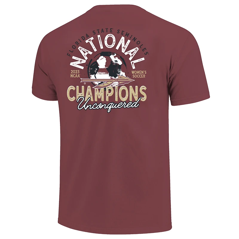 T-shirt unisexe Garnet Florida State Seminoles 2023 NCAA Women's Soccer National Champions