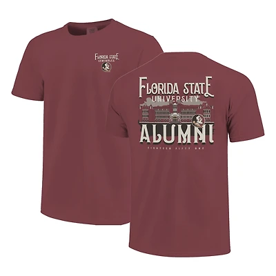 T-shirt unisexe grenat Florida State Seminoles Comfort Colors Campus Alumni