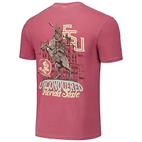 T-shirt unisexe Garnet Florida State Seminoles Hyper Local Unconquered Statue