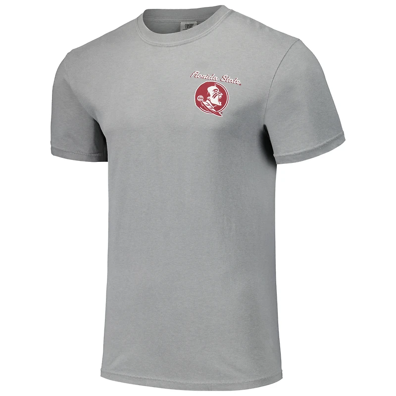 T-shirt unisexe gris Florida State Seminoles Hyper Local Campus Dessin