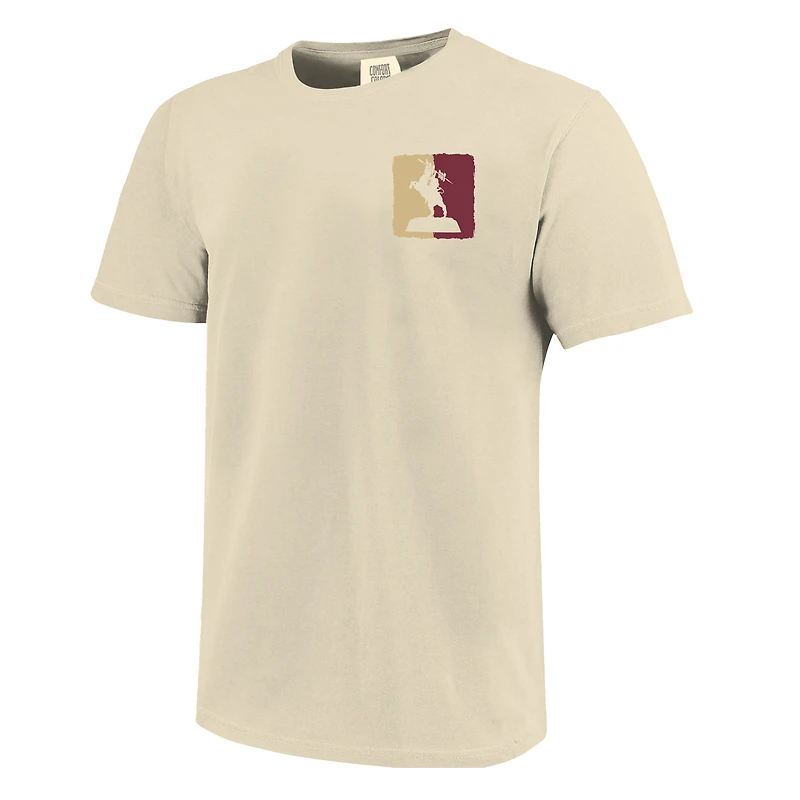 T-shirt unisexe Image One Natural Florida State Seminoles Hyper Local Statue
