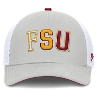 Casquette trucker unisexe Nike grise Florida State Seminoles 2026 Basketball Refresh 5 panneaux
