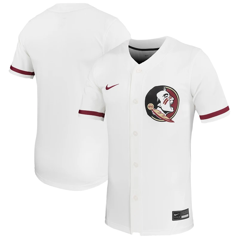 Maillot de softball réplique unisexe Nike blanc des Florida State Seminoles