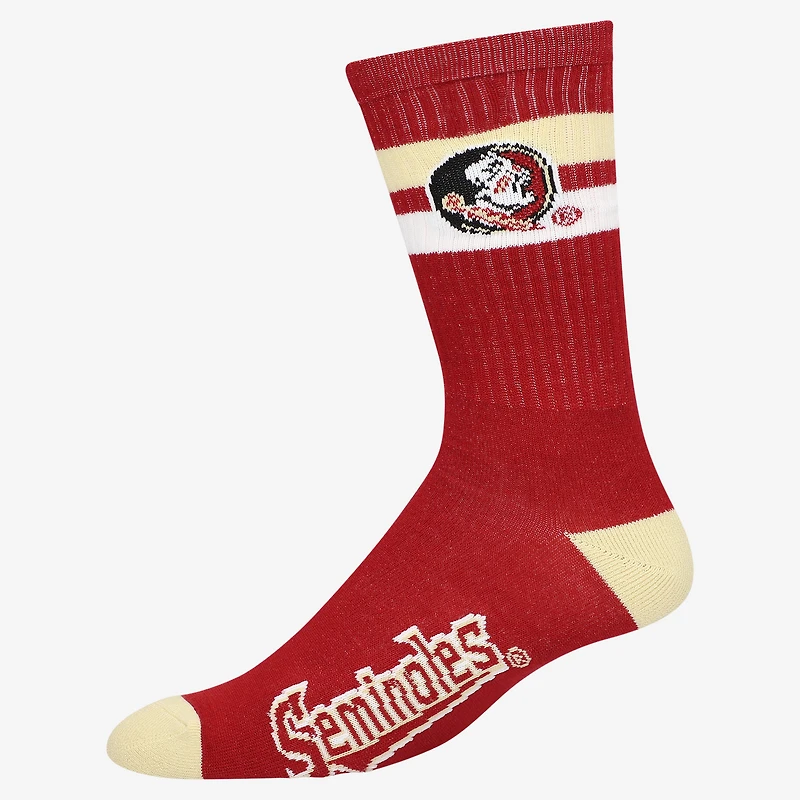 Chaussettes unisexes Starter Florida State Seminoles à deux bandes aux couleurs de l'équipe