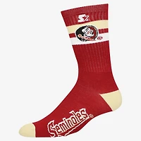 Chaussettes unisexes Starter Florida State Seminoles à deux bandes aux couleurs de l'équipe