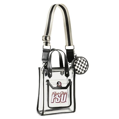 WEAR by Erin Andrews Florida State Seminoles Clear Stadium Crossbody Purse with Coin Pouch