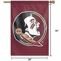 WinCraft Florida State Seminoles 71,1 x 101,6 cm grand logo bannière verticale simple face