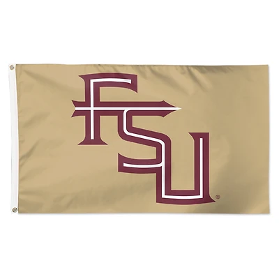 Drapeau secondaire de luxe WinCraft Florida State Seminoles 3' x 5' à une face avec logo de l'équipe