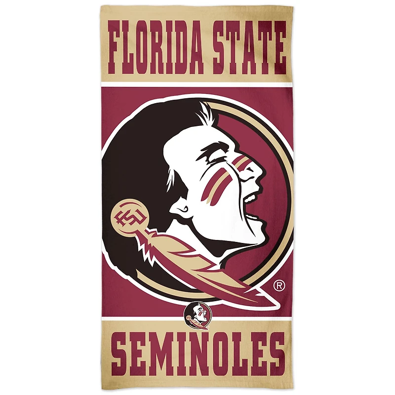 Serviette de plage WinCraft Florida State Seminoles 30" x 60" Spectra