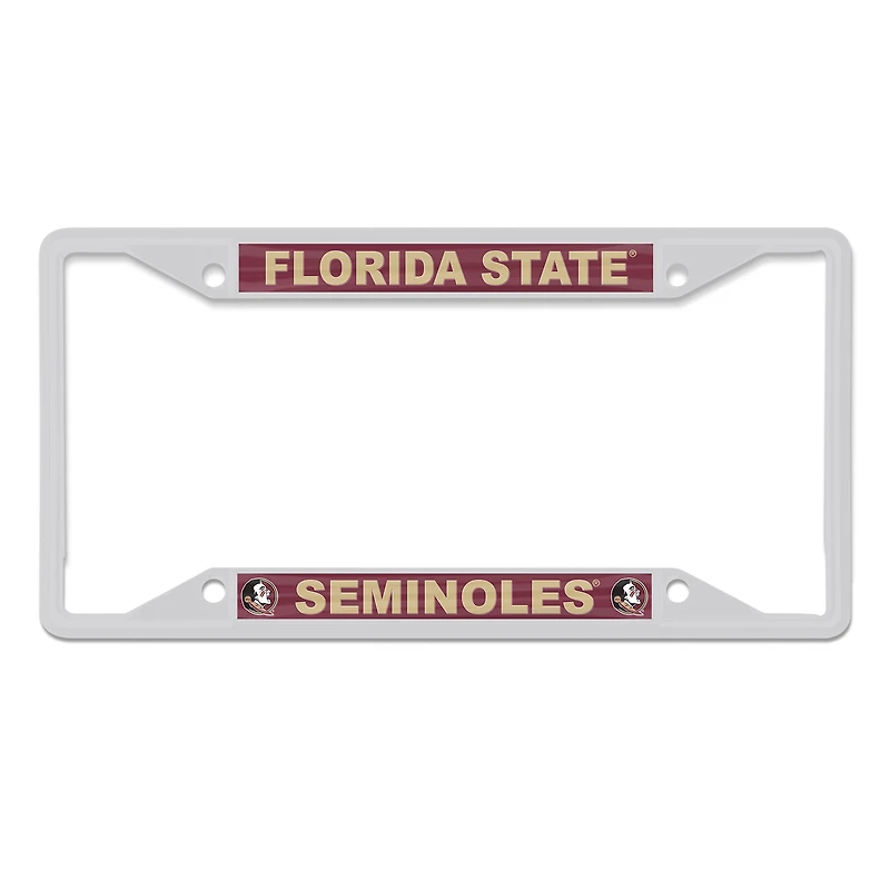 WinCraft Florida State Seminoles Cadre de plaque d'immatriculation couleur chrome