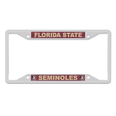 WinCraft Florida State Seminoles Cadre de plaque d'immatriculation couleur chrome