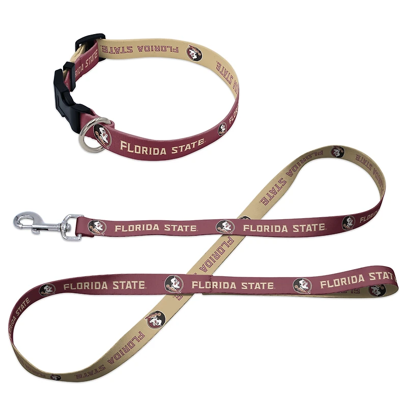 WinCraft Florida State Seminoles Pet Leash and Collar Set