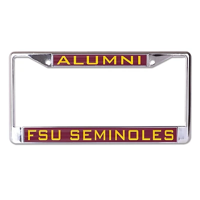 Cadre de plaque d'immatriculation WinCraft Florida State Seminoles S/L School Alumni