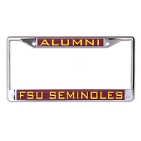 Cadre de plaque d'immatriculation WinCraft Florida State Seminoles S/L School Alumni