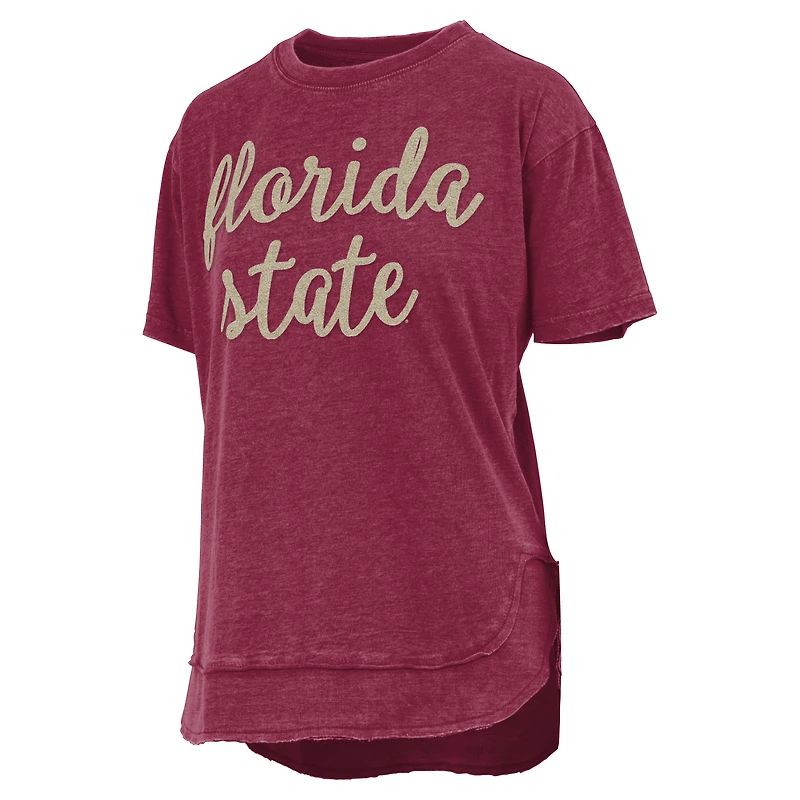 Women's Pressbox Garnet Florida State Seminoles Poncho T-Shirt