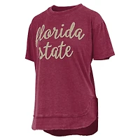 Women's Pressbox  Garnet Florida State Seminoles Poncho T-Shirt