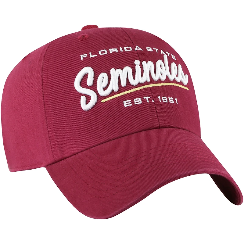 Casquette réglable '47 Garnet Florida State Seminoles Sidney Clean Up pour femmes