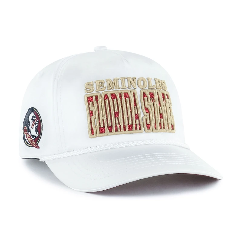 Casquette ajustable Outspoken Hitch blanche 1947 pour femme des Florida State Seminoles