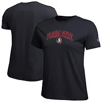 Women's Champion  Black Florida State Seminoles Arched Over Logo T-Shirt