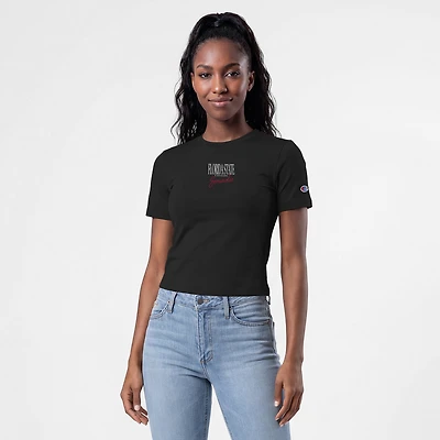 Women's Champion Black Florida State Seminoles Athletic Soft-Touch Fitted T-Shirt