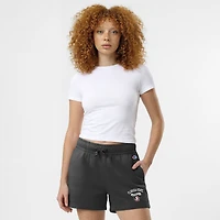 Short Champion noir pour femmes, modèle Florida State Seminoles, en Powerblend avec taille élastique.