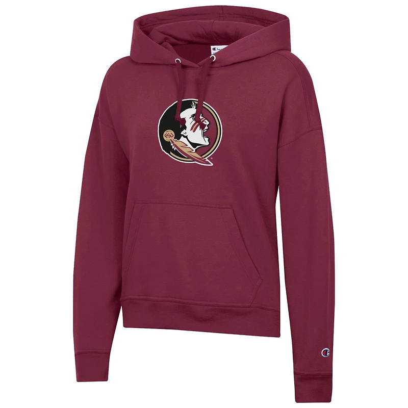 Women's Champion Garnet Florida State Seminoles Powerblend Fleece Hoodie