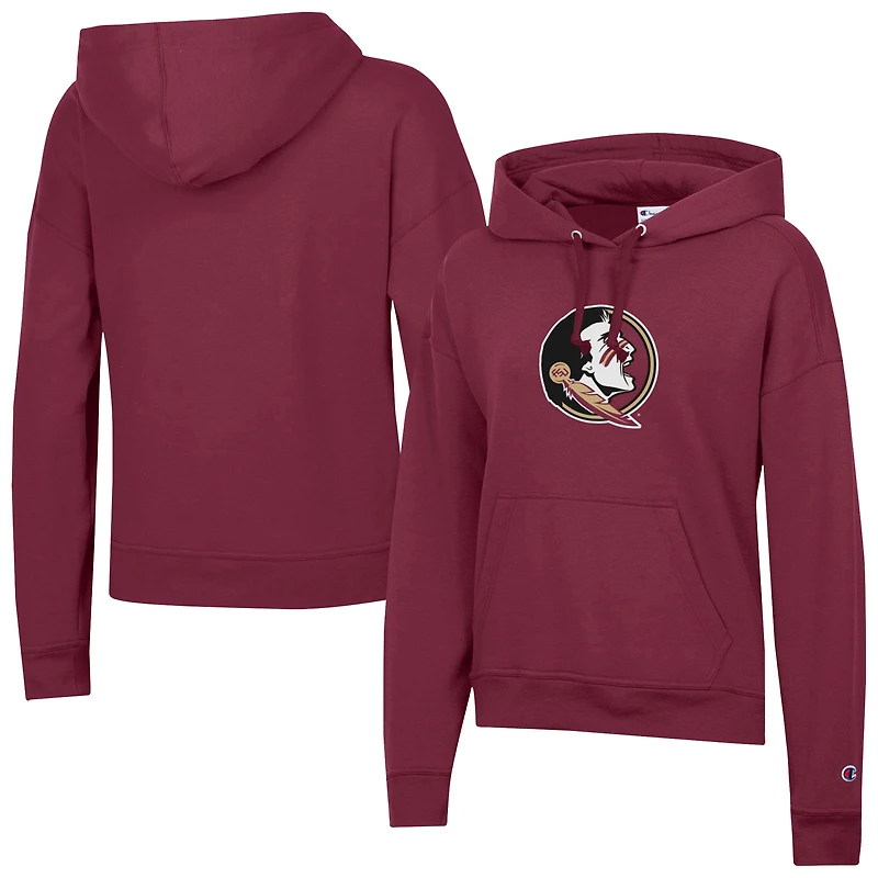 Sweat à capuche en polaire Powerblend des Florida State Seminoles, championne féminine, grenat