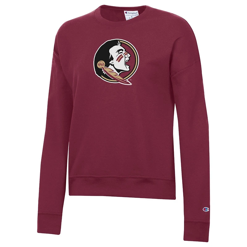 Women's Champion Garnet Florida State Seminoles Powerblend Sweatshirt
