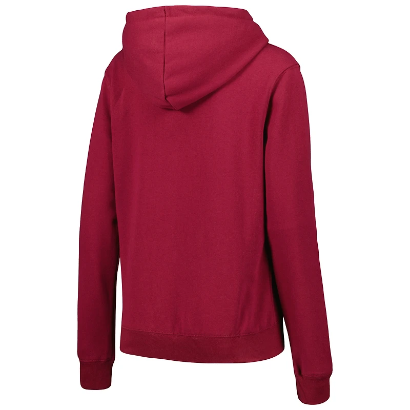 Sweat à capuche Colosseum Garnet Florida State Seminoles Arch & Logo pour femmes