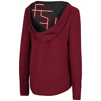 Women's Colosseum Garnet Florida State Seminoles Catalina Hoodie Long Sleeve T-Shirt