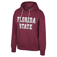 Women's Colosseum Garnet Florida State Seminoles Reflection Rhinestone Drawcord Pullover Hoodie